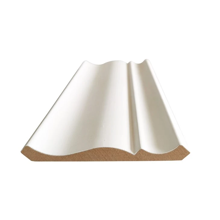 Διακοσμητικό MDF λευκό primed ξύλο κορώνα χύτευση