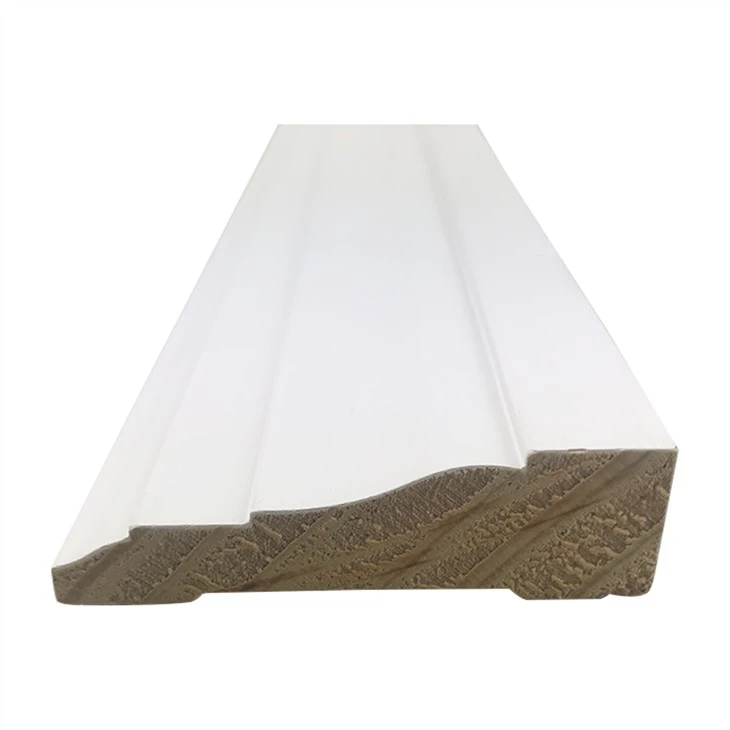 High Quality Timber Plywood Primed Wooden Skirting Tirm Moulding