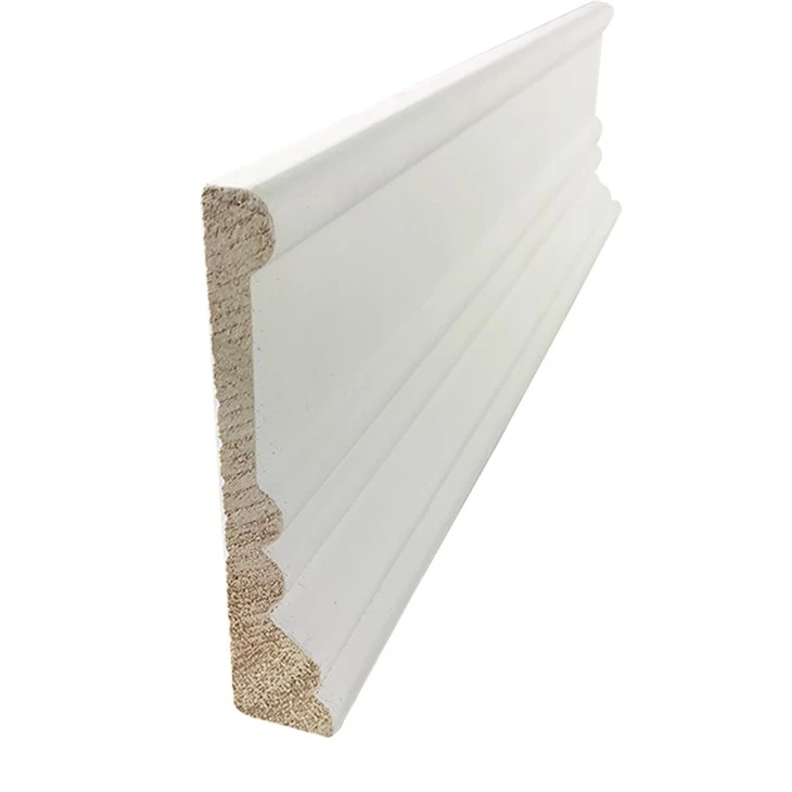 High Quality Timber Plywood Primed Wooden Skirting Tirm Moulding