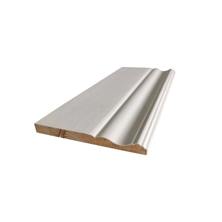 White Primed Finger Joint Radiata Pine Skirting Door Casing Moulding